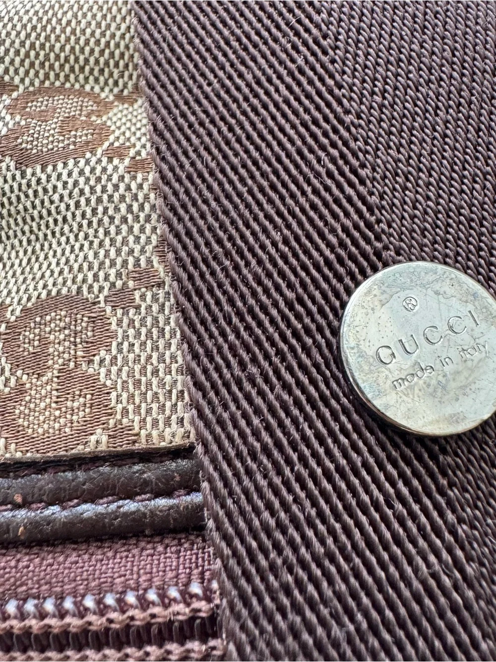 GUCCI GG Canvas Monogram Diaper Baby Bag